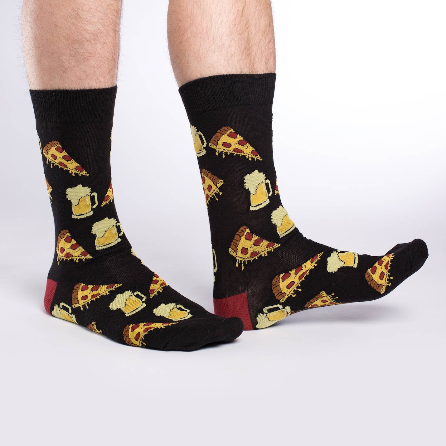 Men's Big & Tall Pizza & Beer Socks