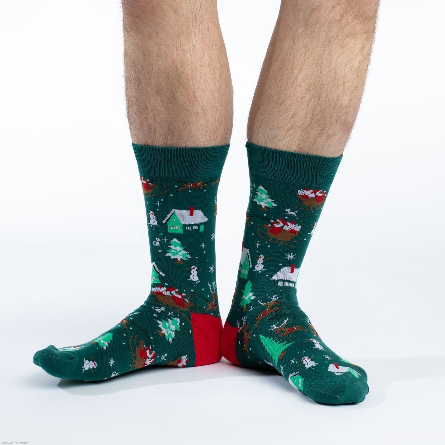 Men's Santa on a Sled Socks
