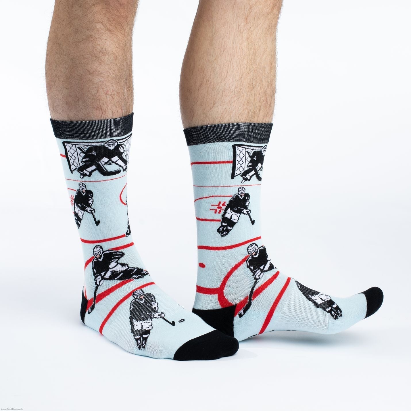 Men's Hockey, Black & White Socks