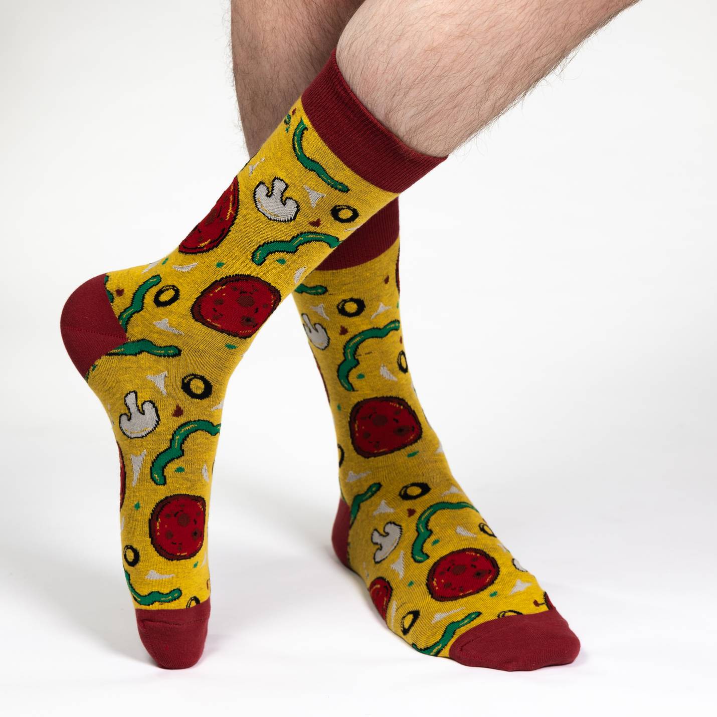 Men's Big & Tall Pizza Toppings Socks