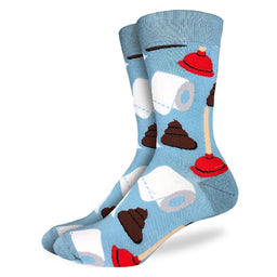 Men's Big & Tall Poop & Plungers Socks