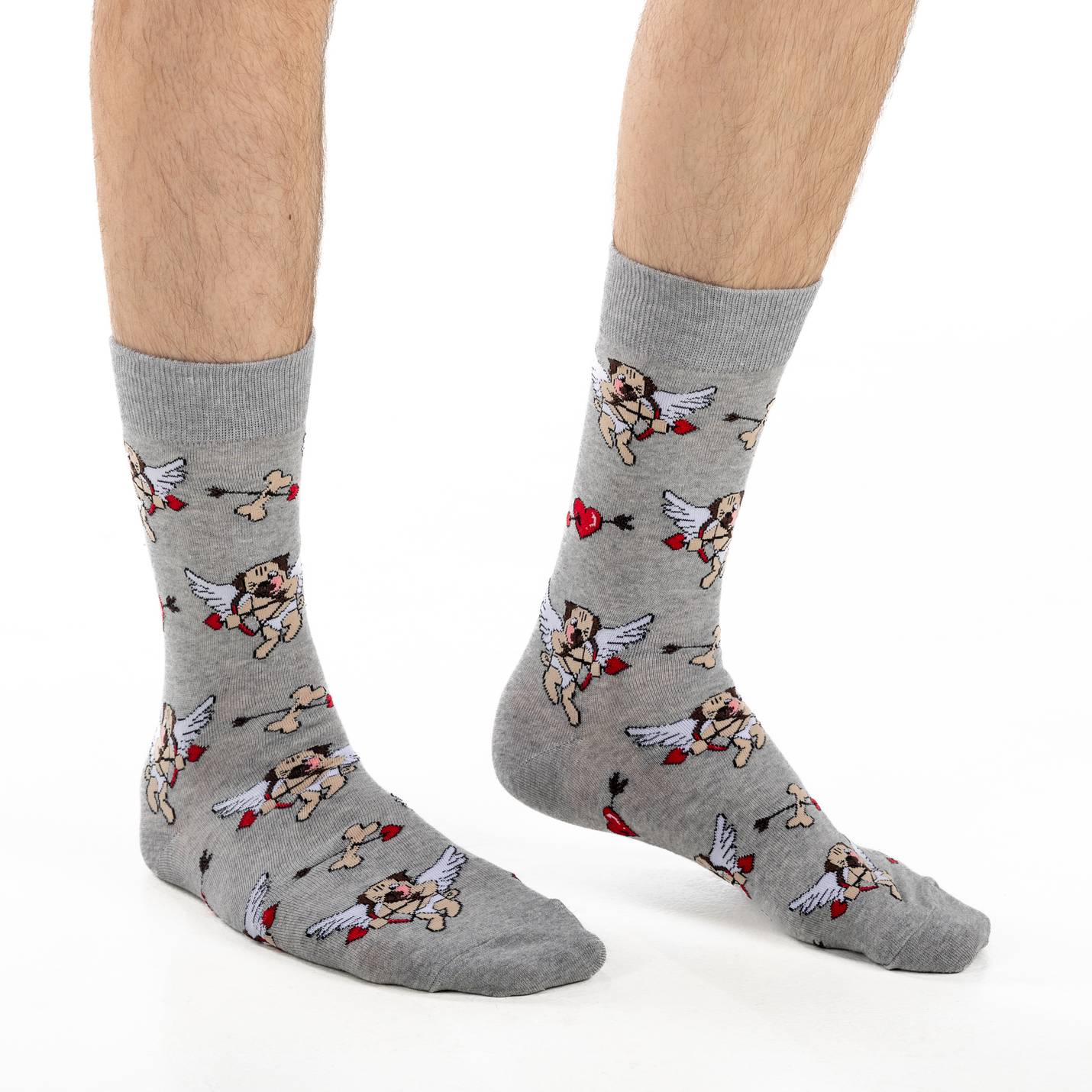 Men's Cupid Pugs Socks