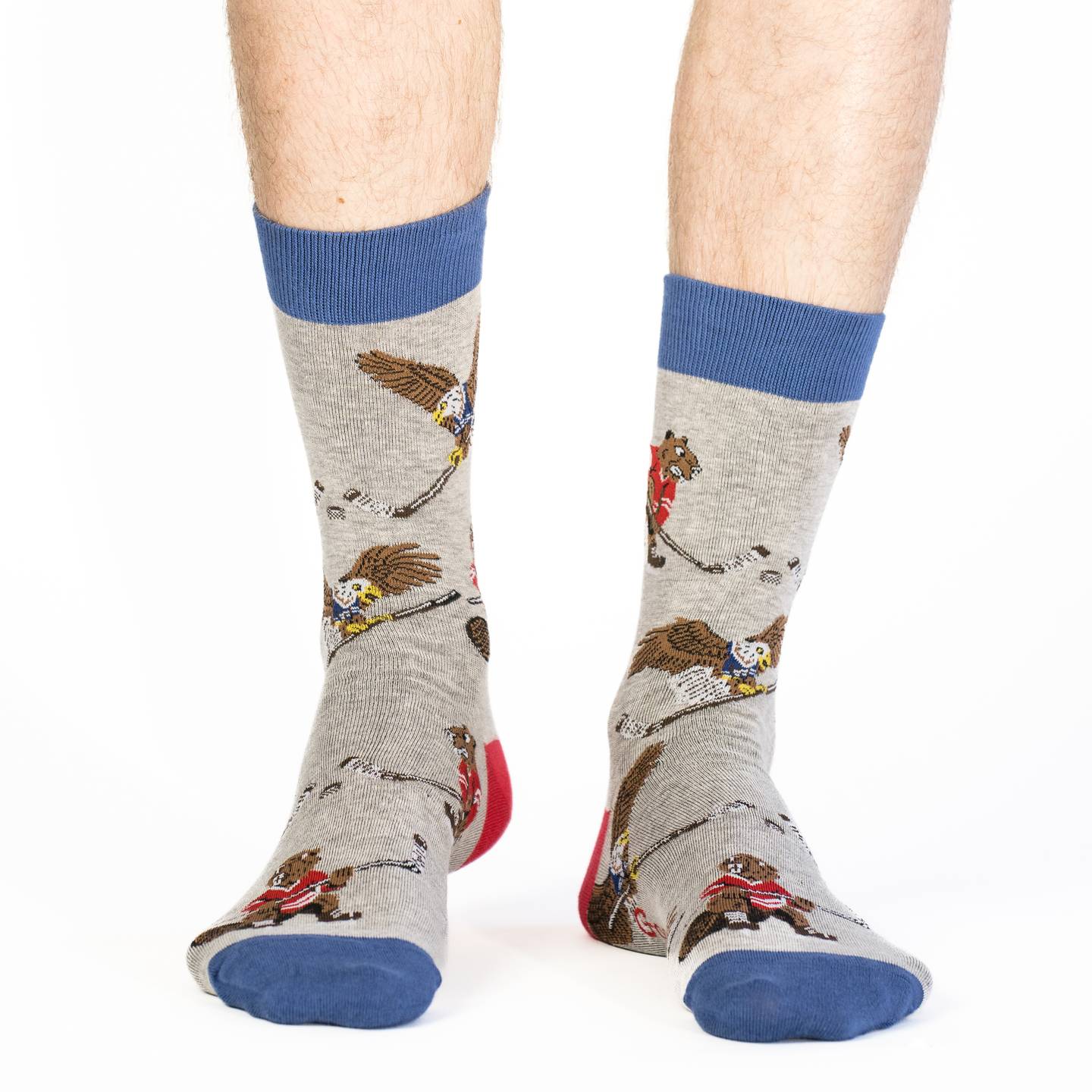 Men's Big & Tall Hockey Beaver vs Eagle Socks