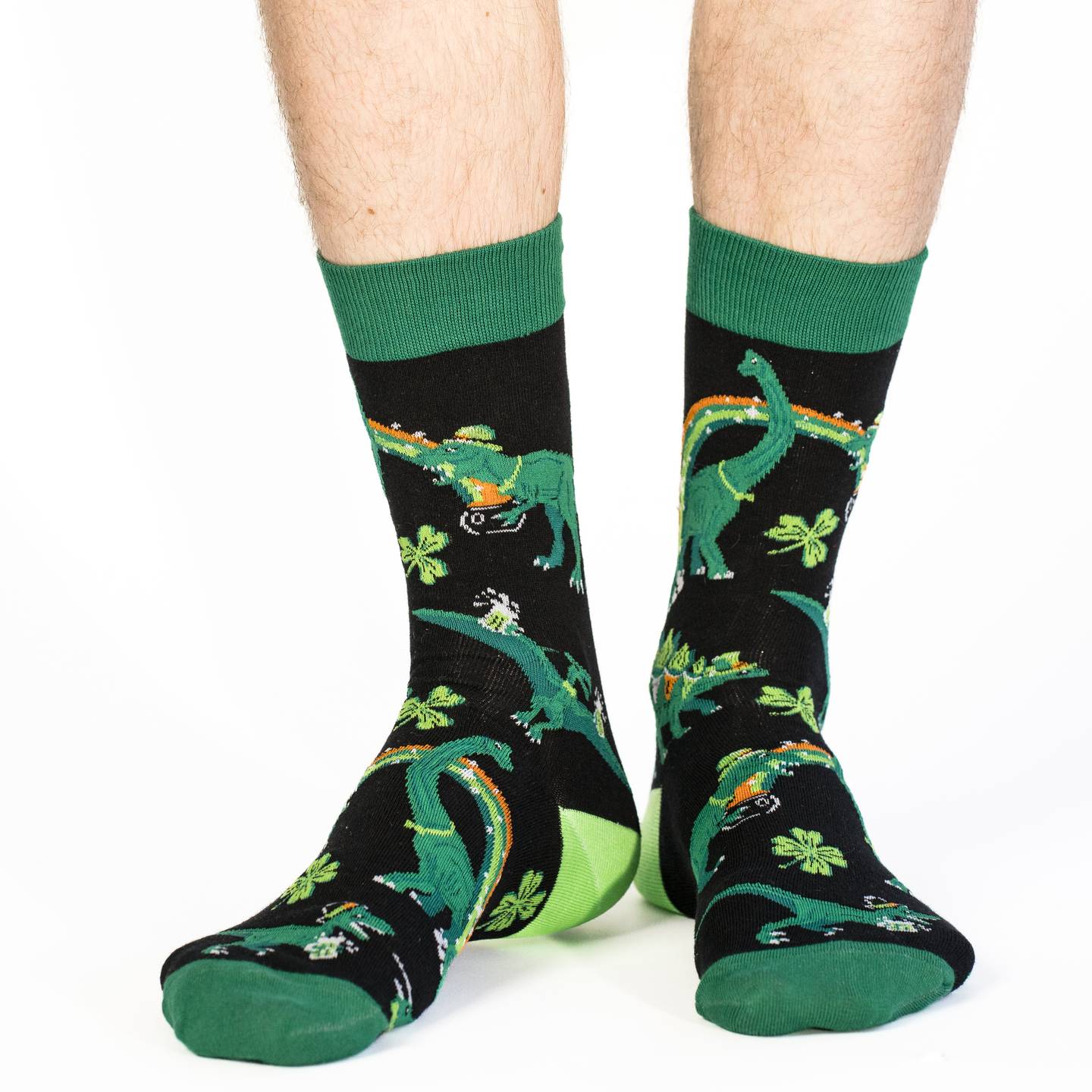 Men's St Patrick's Day Dinosaurs Socks