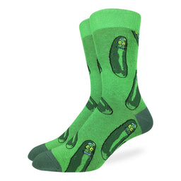Men's Big & Tall Pickle Rick Socks