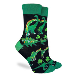 Women's St. Patrick's Day Dinosaurs Socks