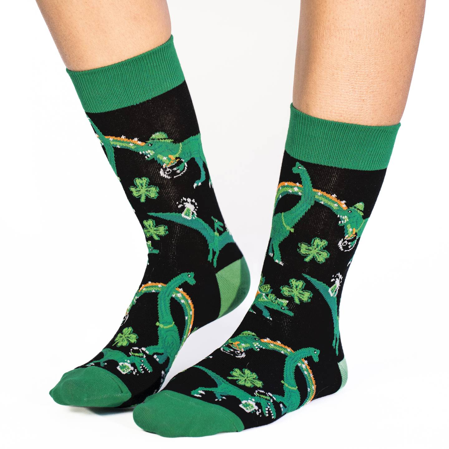 Women's St. Patrick's Day Dinosaurs Socks