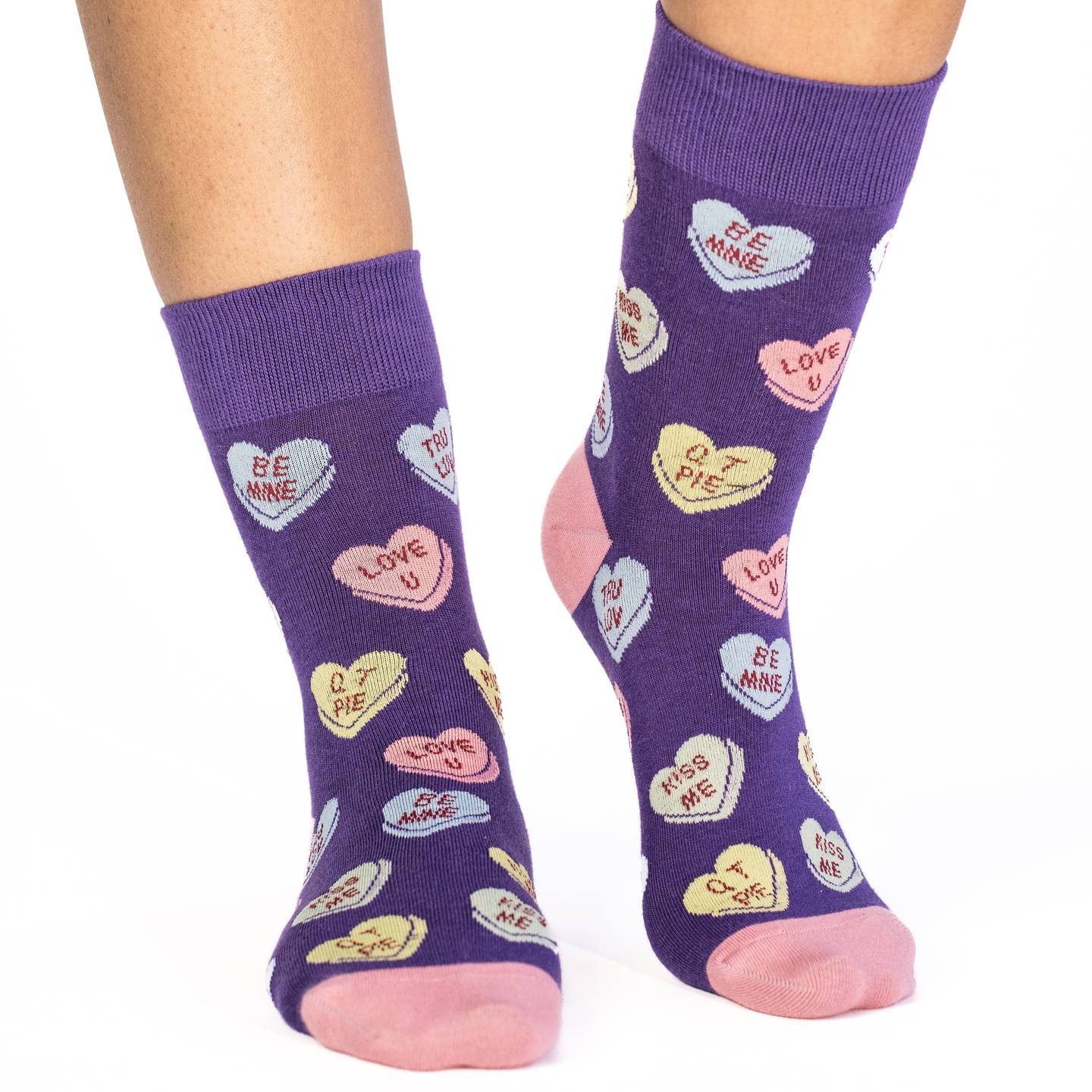 Women's Valentines Candy Hearts Socks