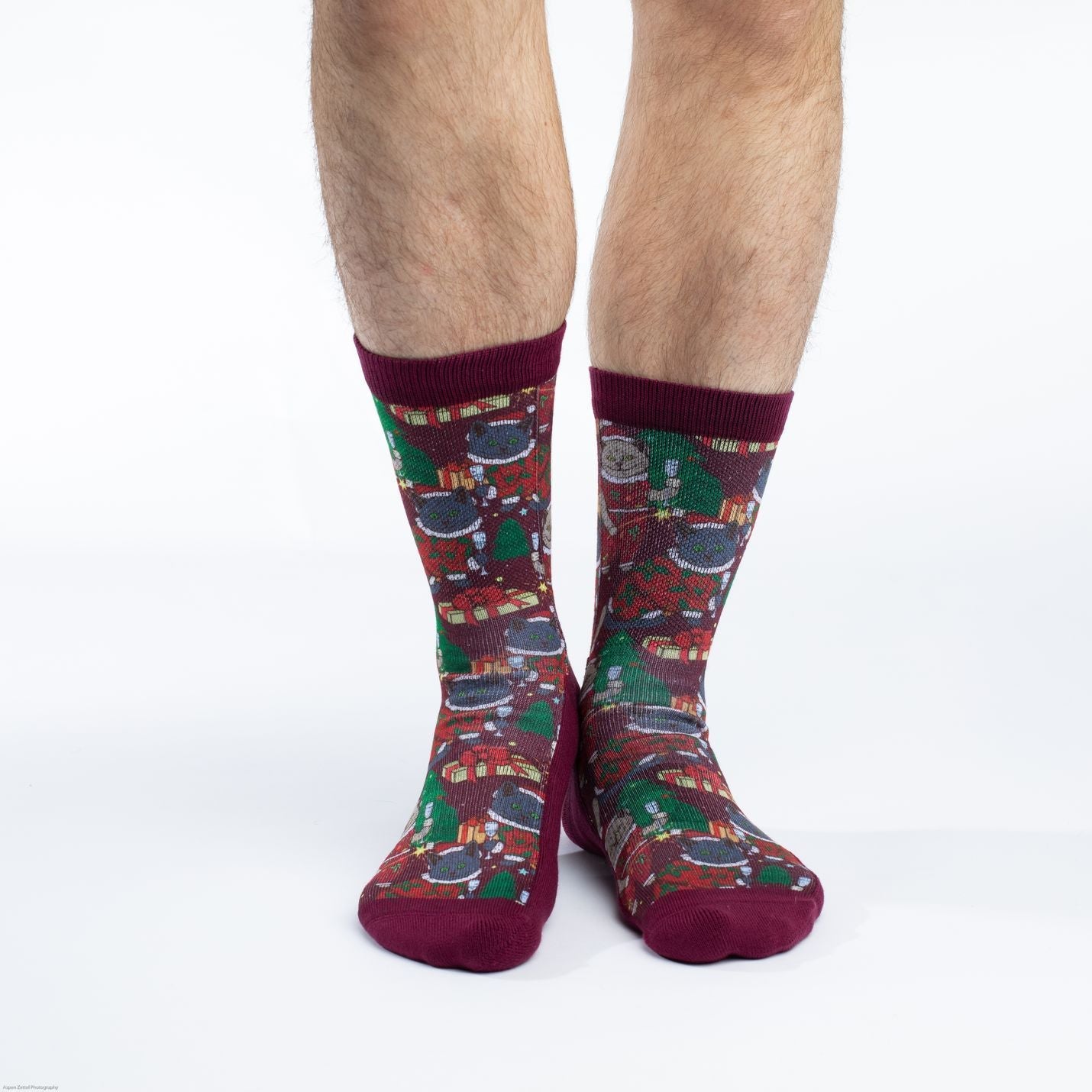 Men's Christmas Cats Socks