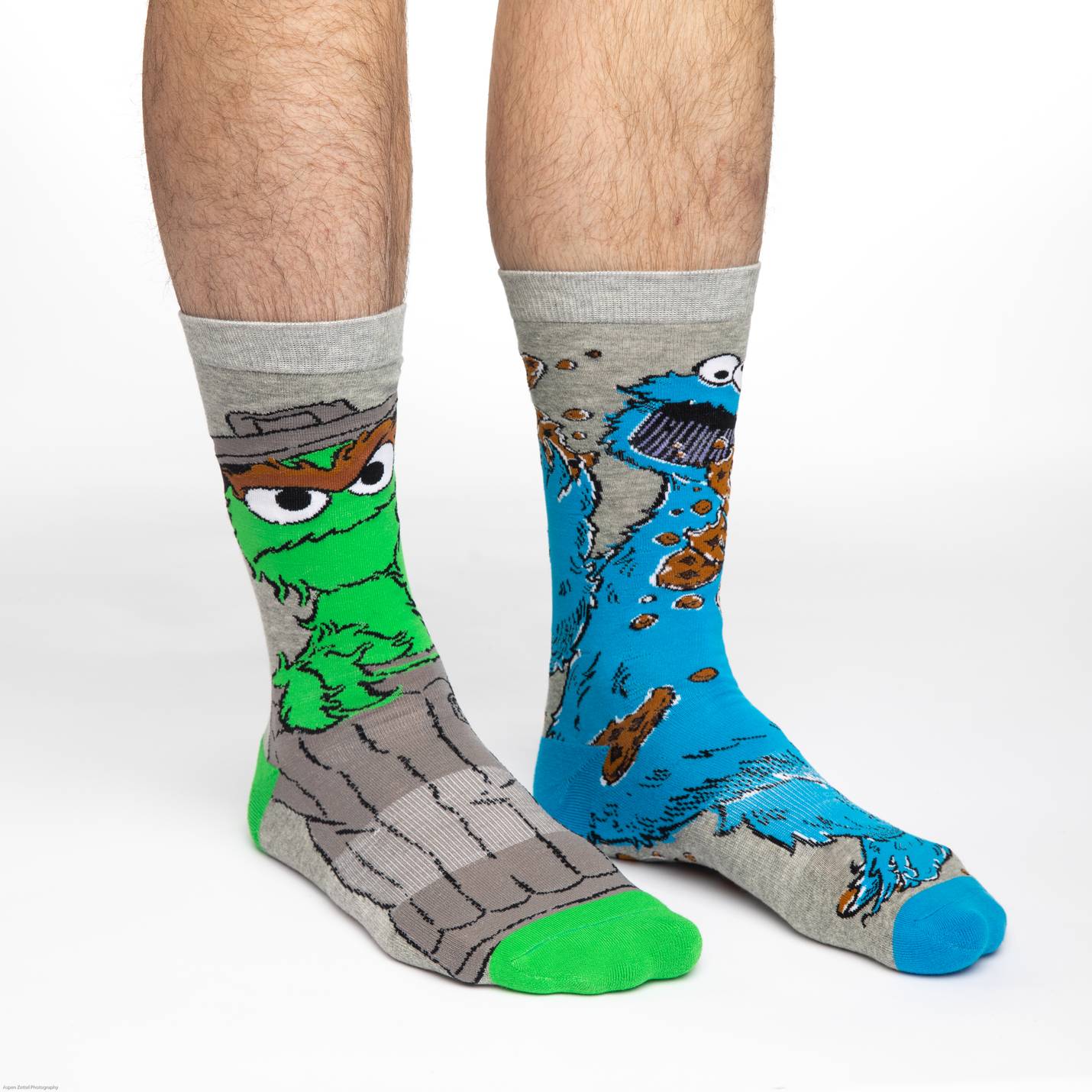 Men's Oscar and Cookie Monster Socks
