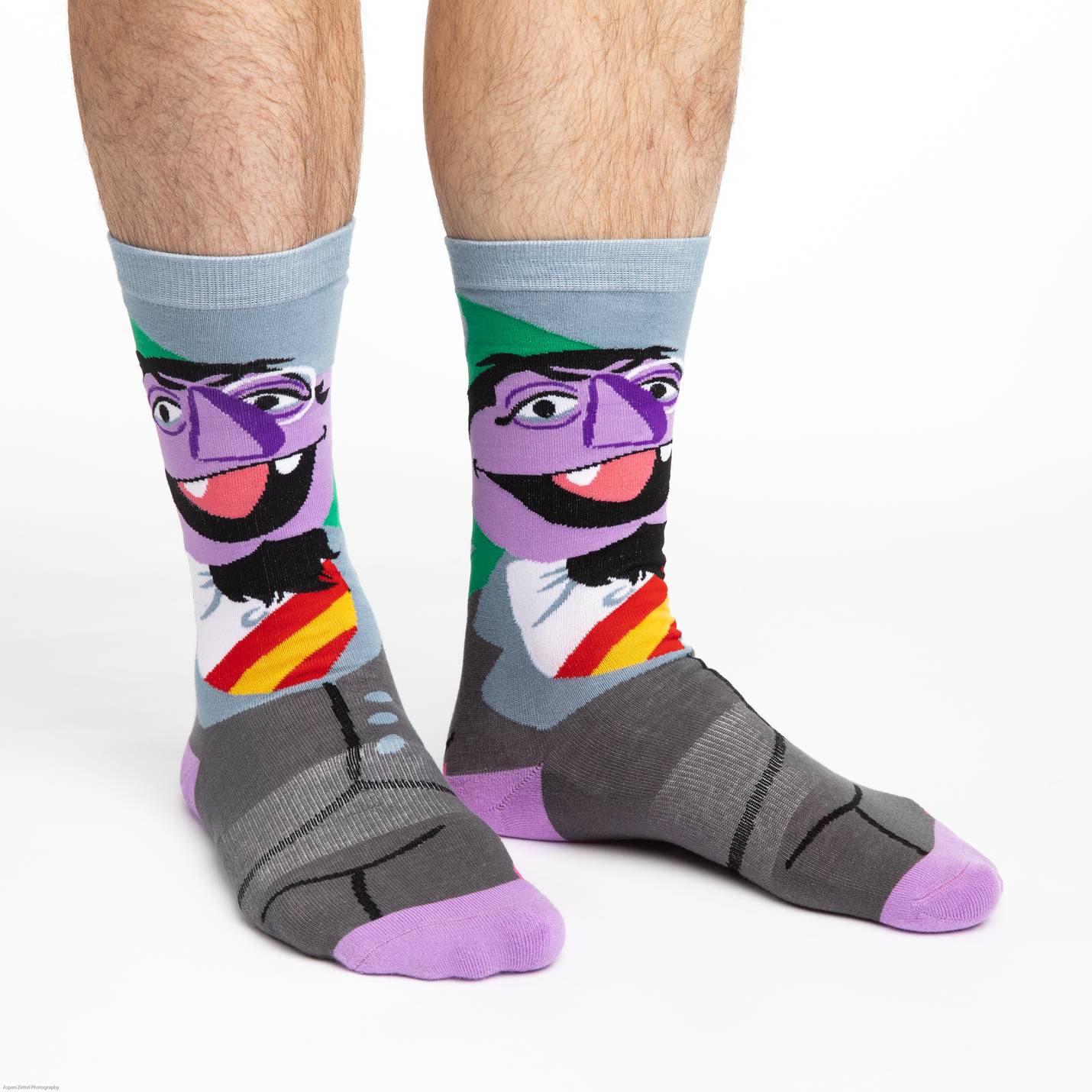 Men's Count von Count, Sesame Street Socks