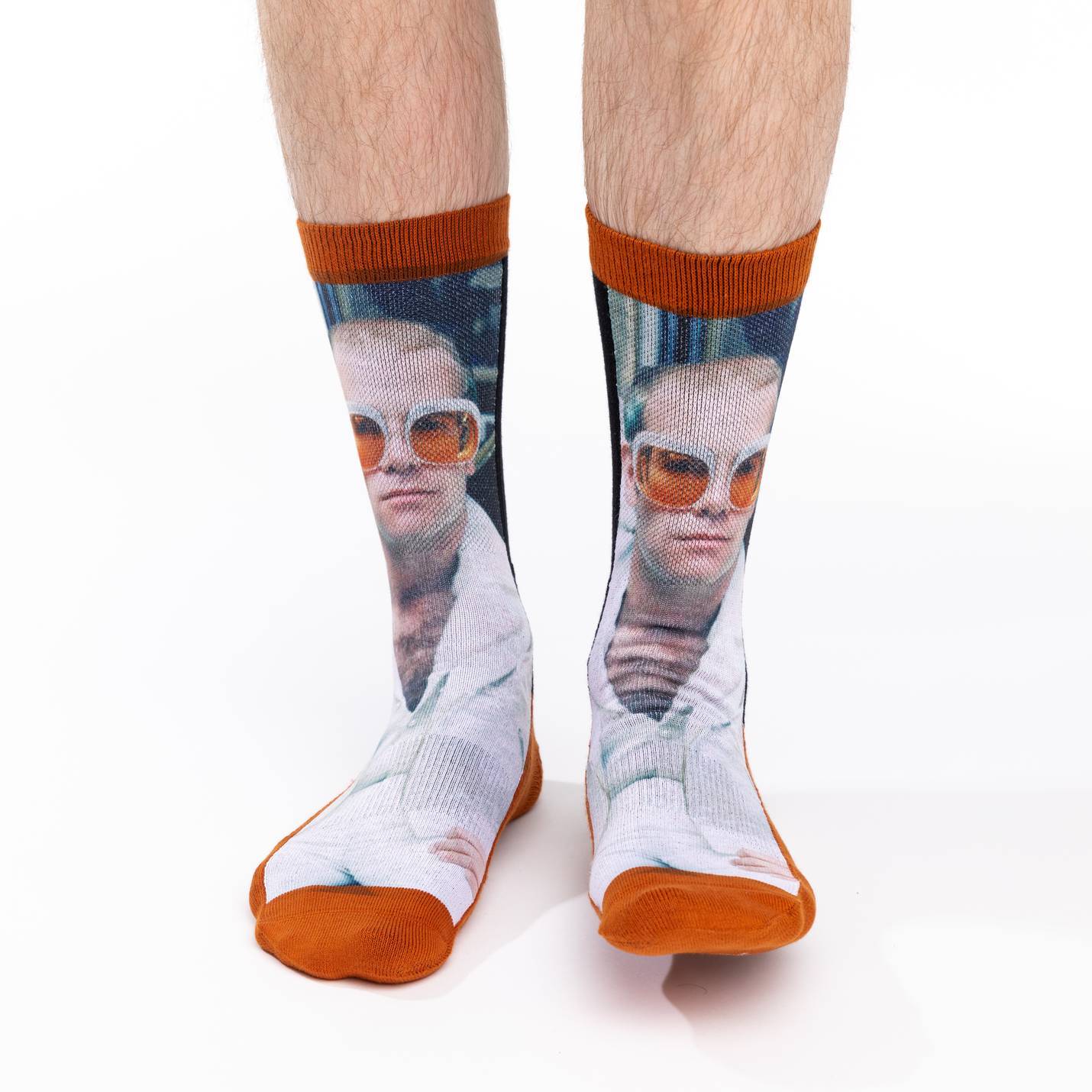 Men's Elton John in White Jacket Socks