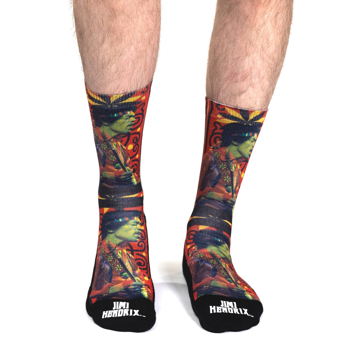 Men's Jimi Hendrix Guitar Strap Socks