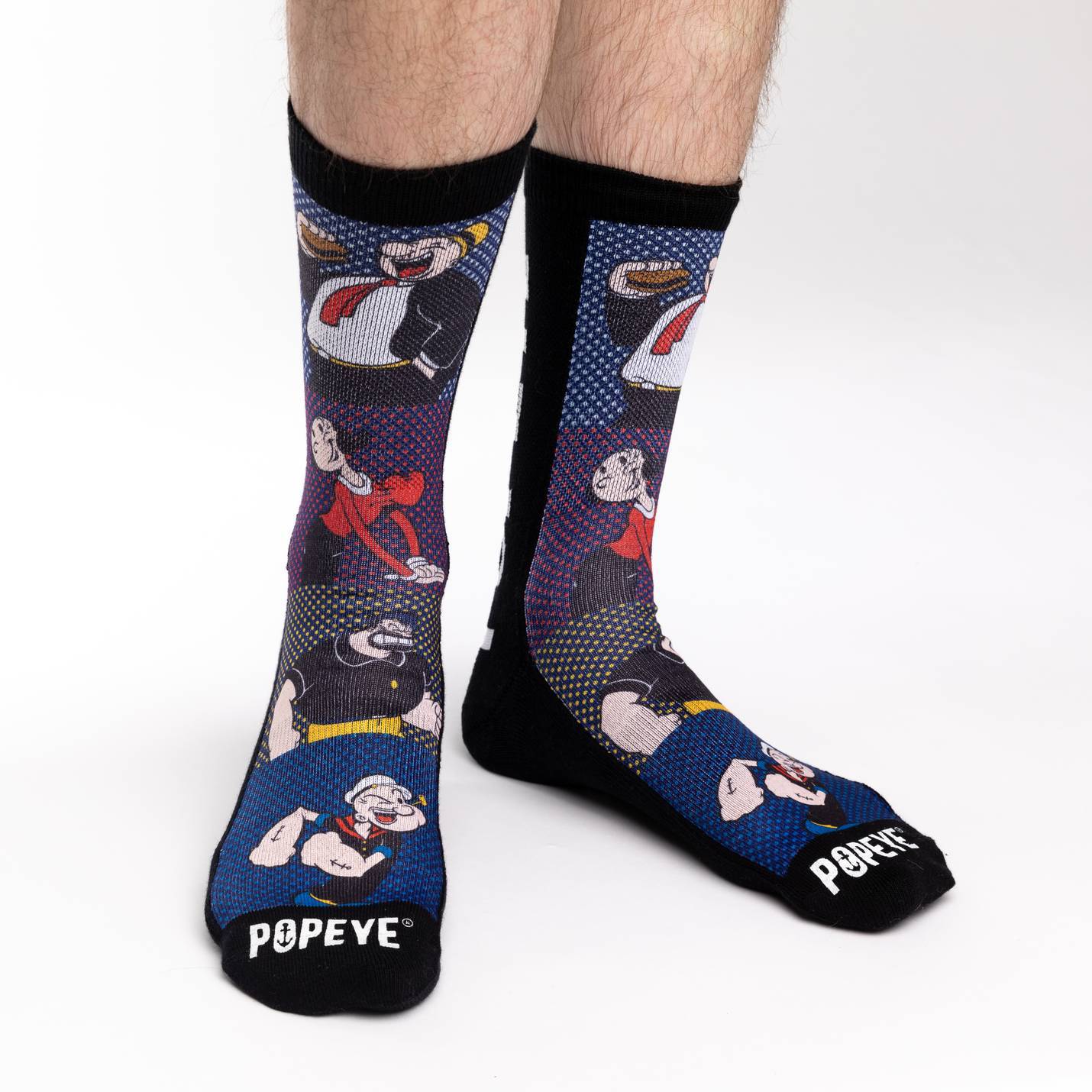 Men's Popeye Comic Books Characters Socks