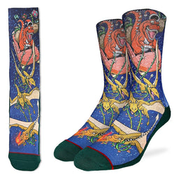 Men's Santa Claus Tyrannosaurus Rex Socks