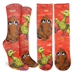 Women's Big Bird and Snuffleupagus Socks