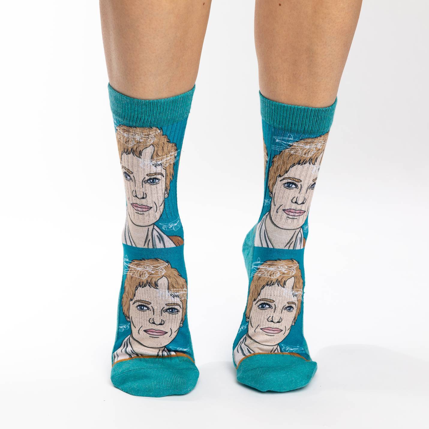 Women's Amelia Earhart Portrait Socks