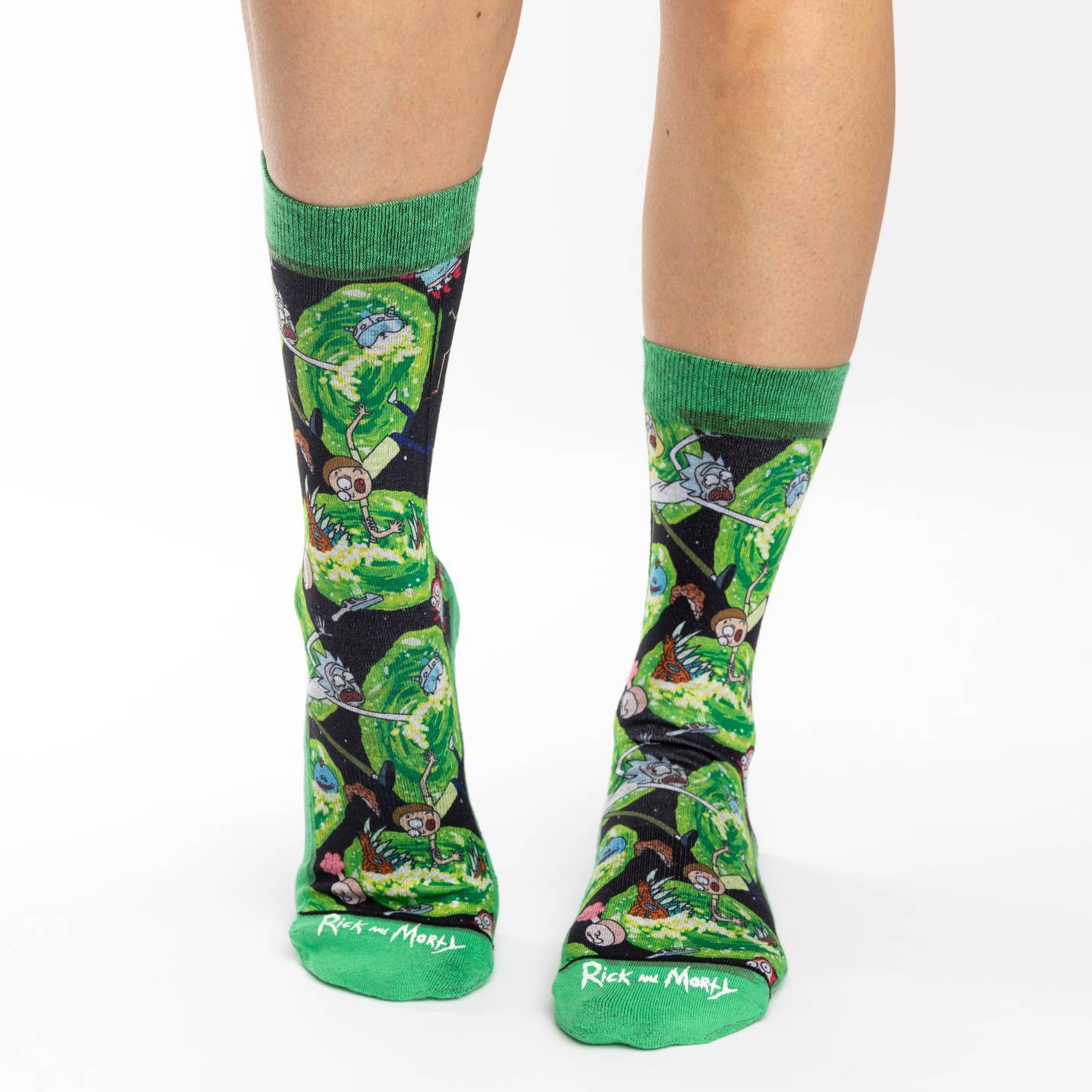 Women's Rick and Morty Wormholes Socks