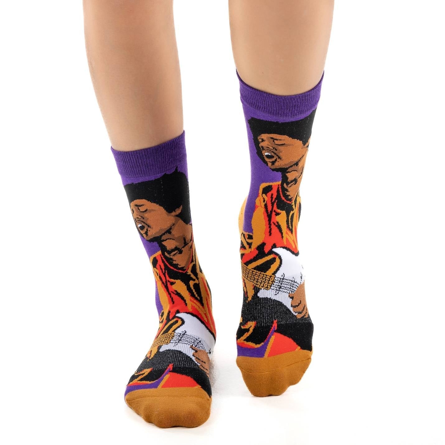 Women's Jimi Hendrix Rocking Out Socks