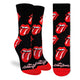 Women's The Rolling Stones, Red Hot Lips on Black Socks