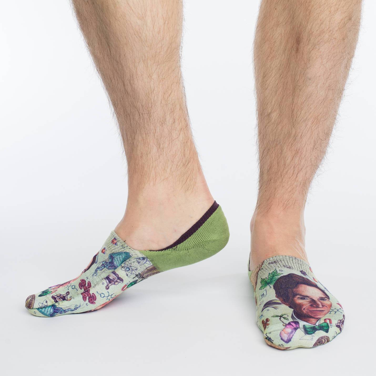 Men's Bill Nye the Science Guy No Show Socks