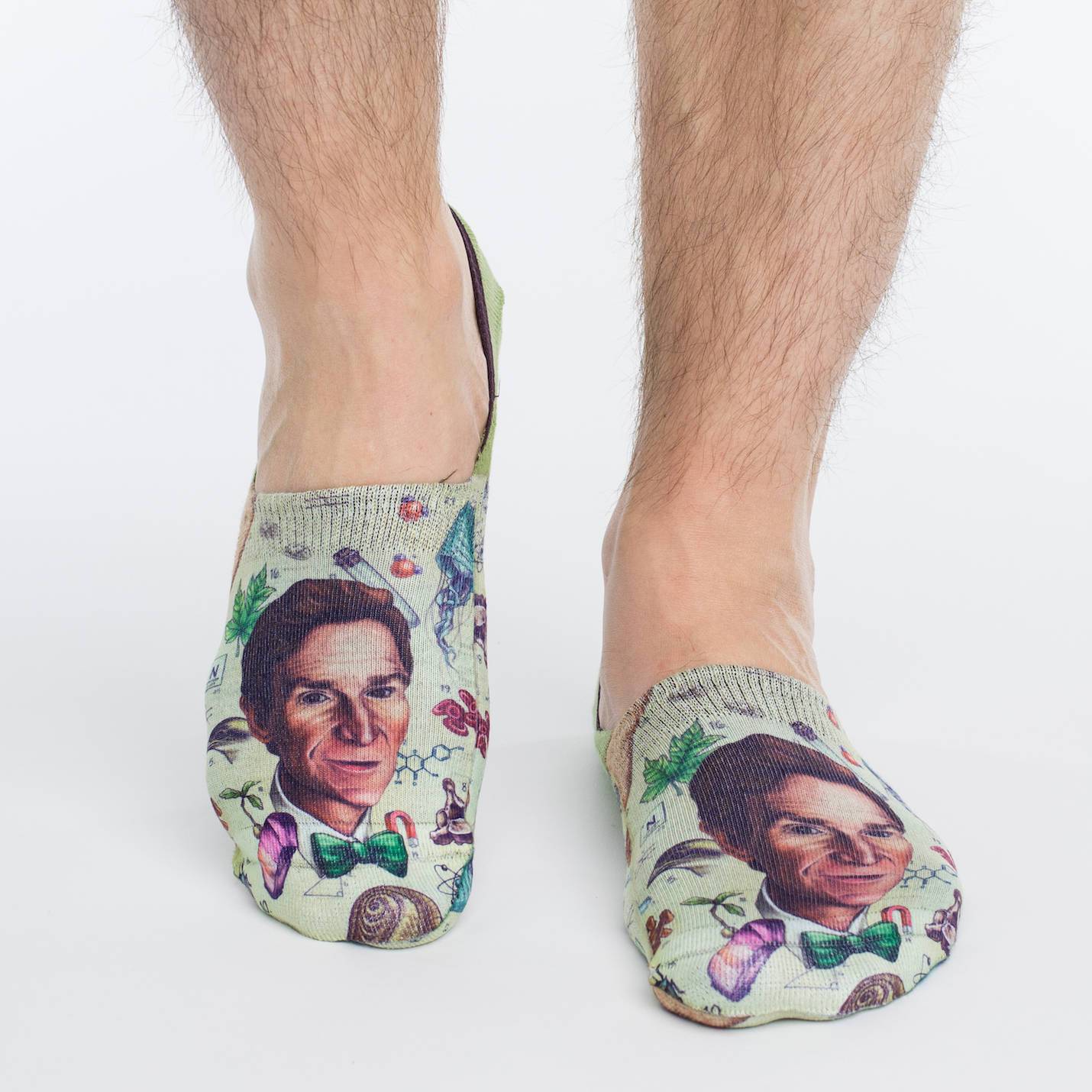 Men's Bill Nye the Science Guy No Show Socks