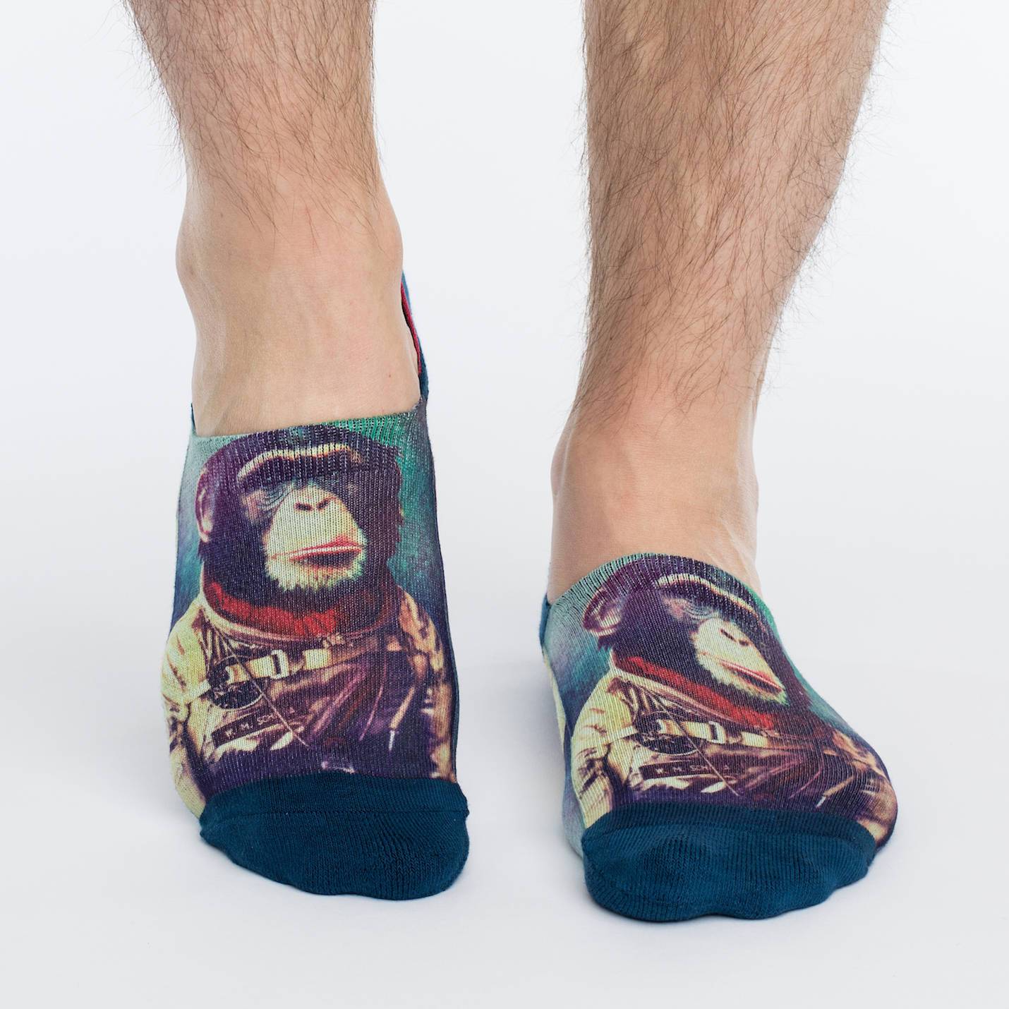 Men's Space Monkey No Show Socks