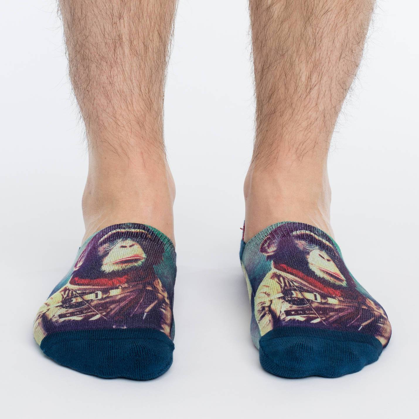Men's Space Monkey No Show Socks