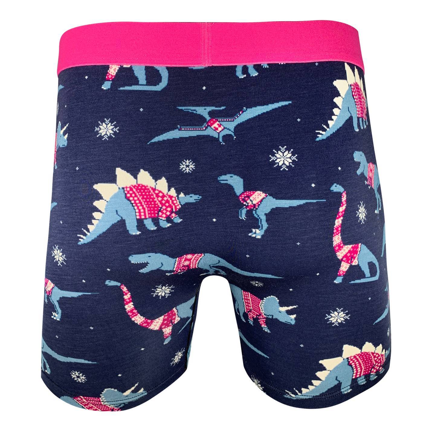 Men's Christmas Sweater Dinosaur Underwear