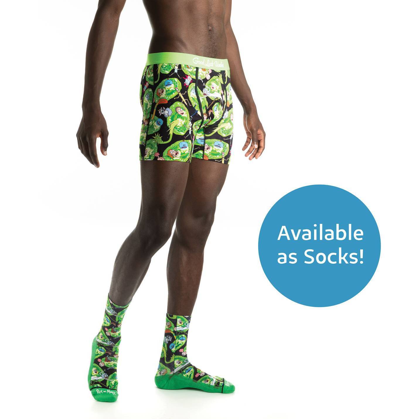 Men's Rick and Morty Portals Underwear