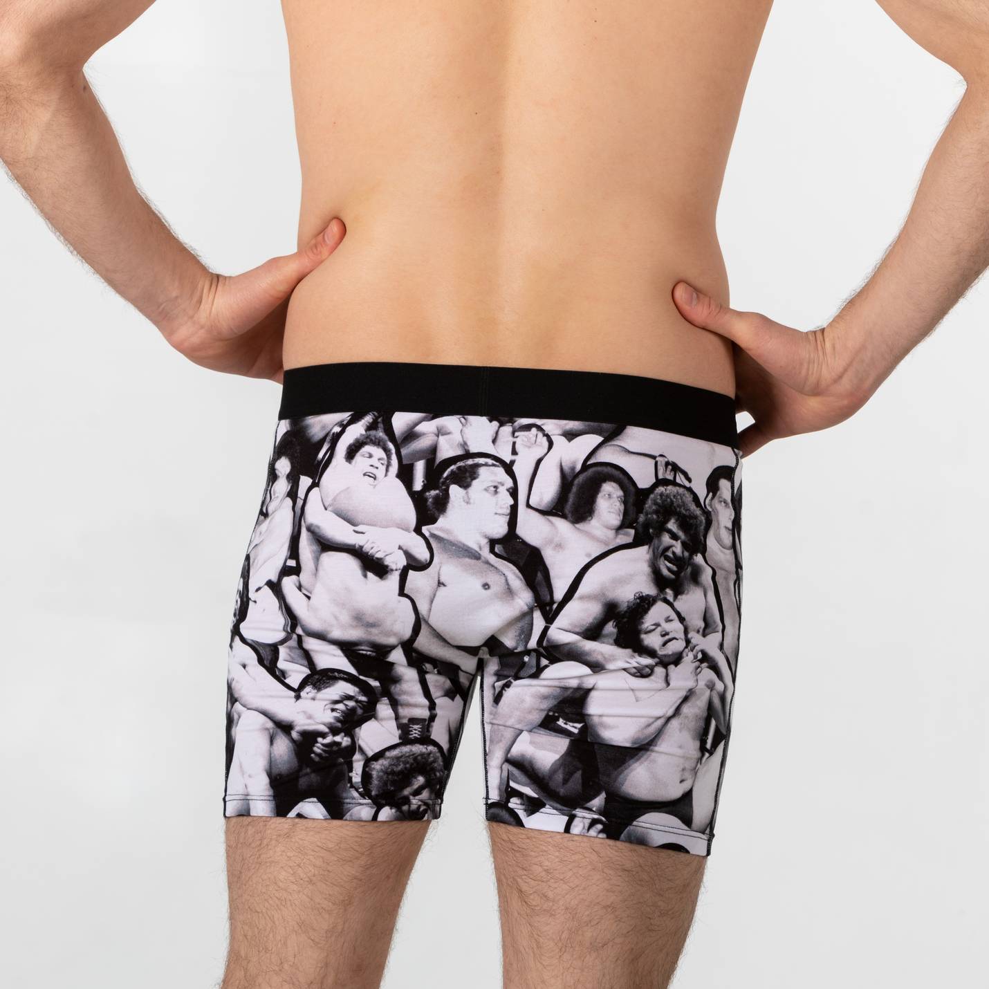 Men's Andre The Giant Wrestling Collage Underwear