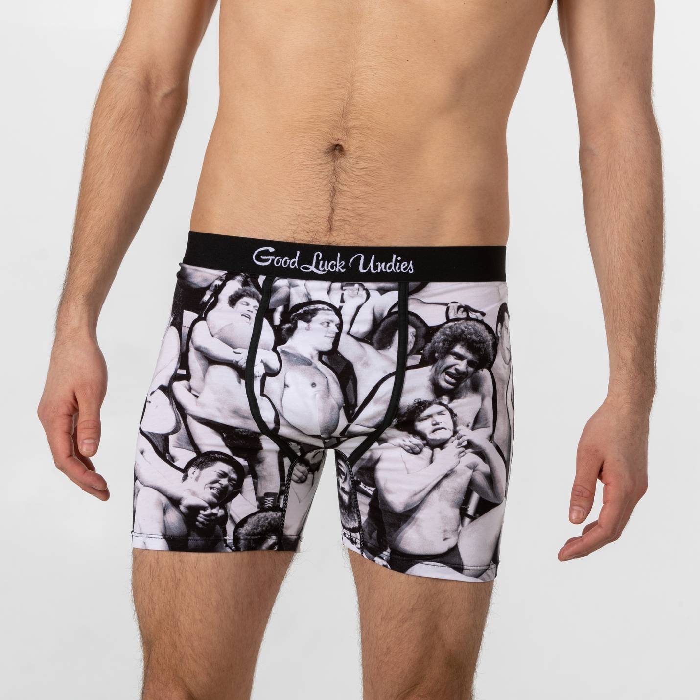 Men's Andre The Giant Wrestling Collage Underwear