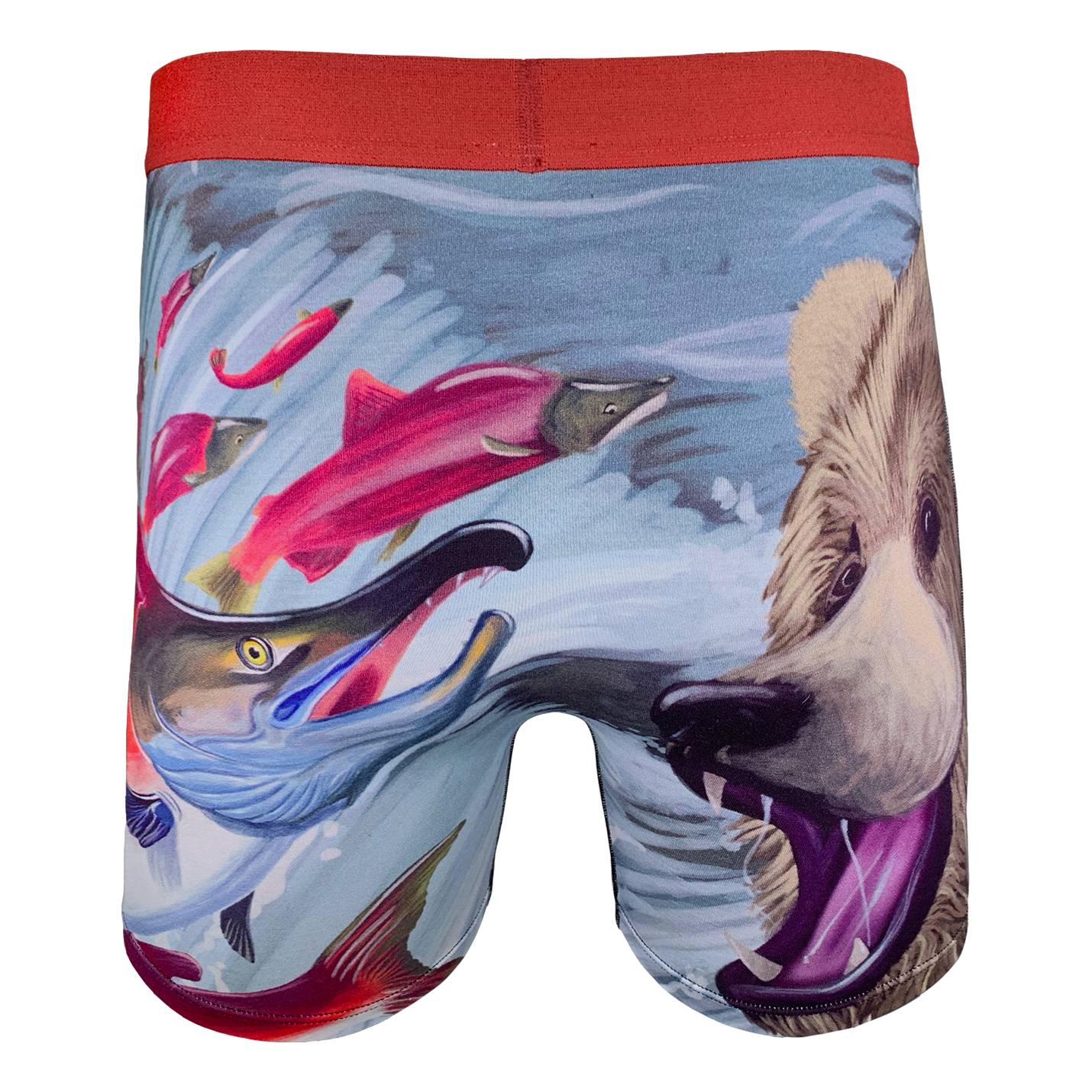 Men's Bear Catching Salmon Underwear