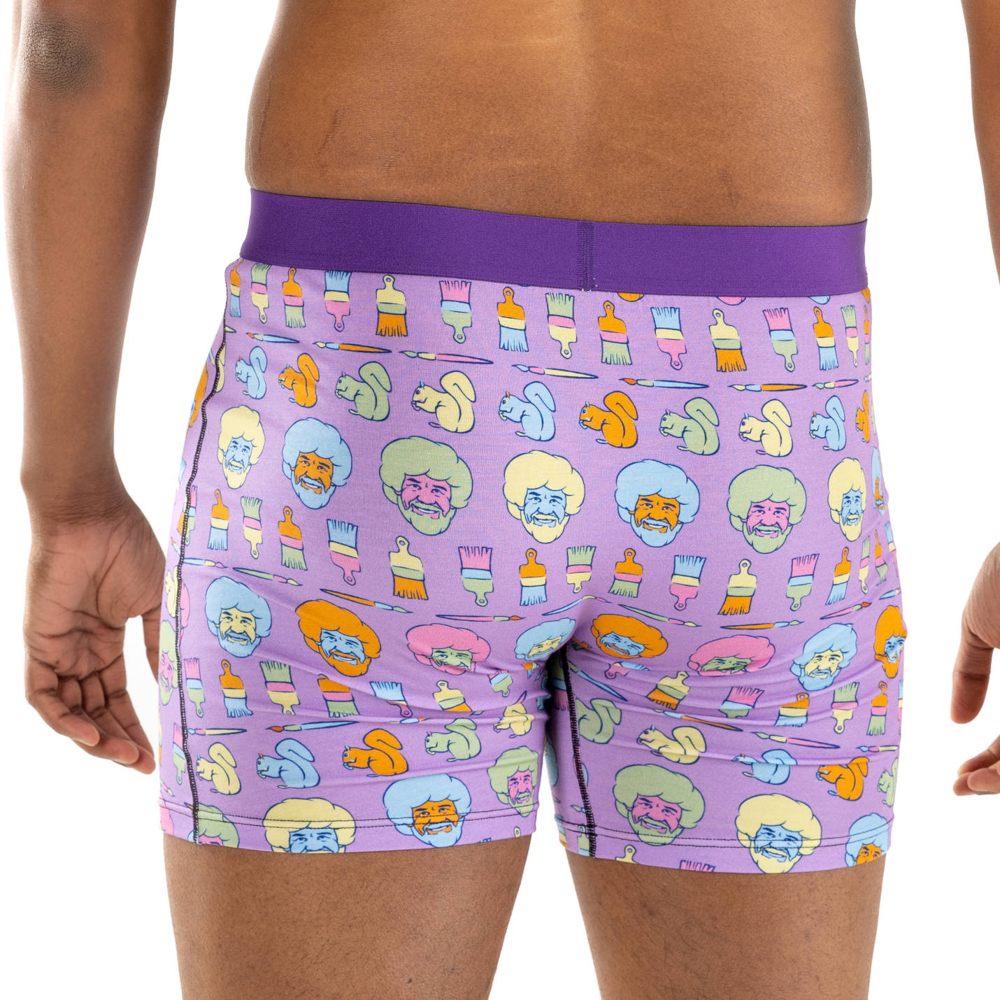 Men's Bob Ross, Happy Colors Underwear