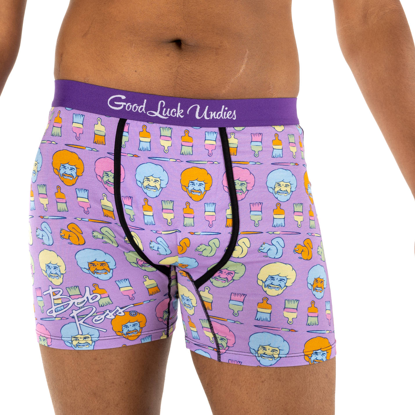 Men's Bob Ross, Happy Colors Underwear