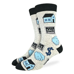 Men's Real Estate, Grey Socks