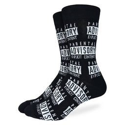 Men's Big & Tall Music Warning Socks