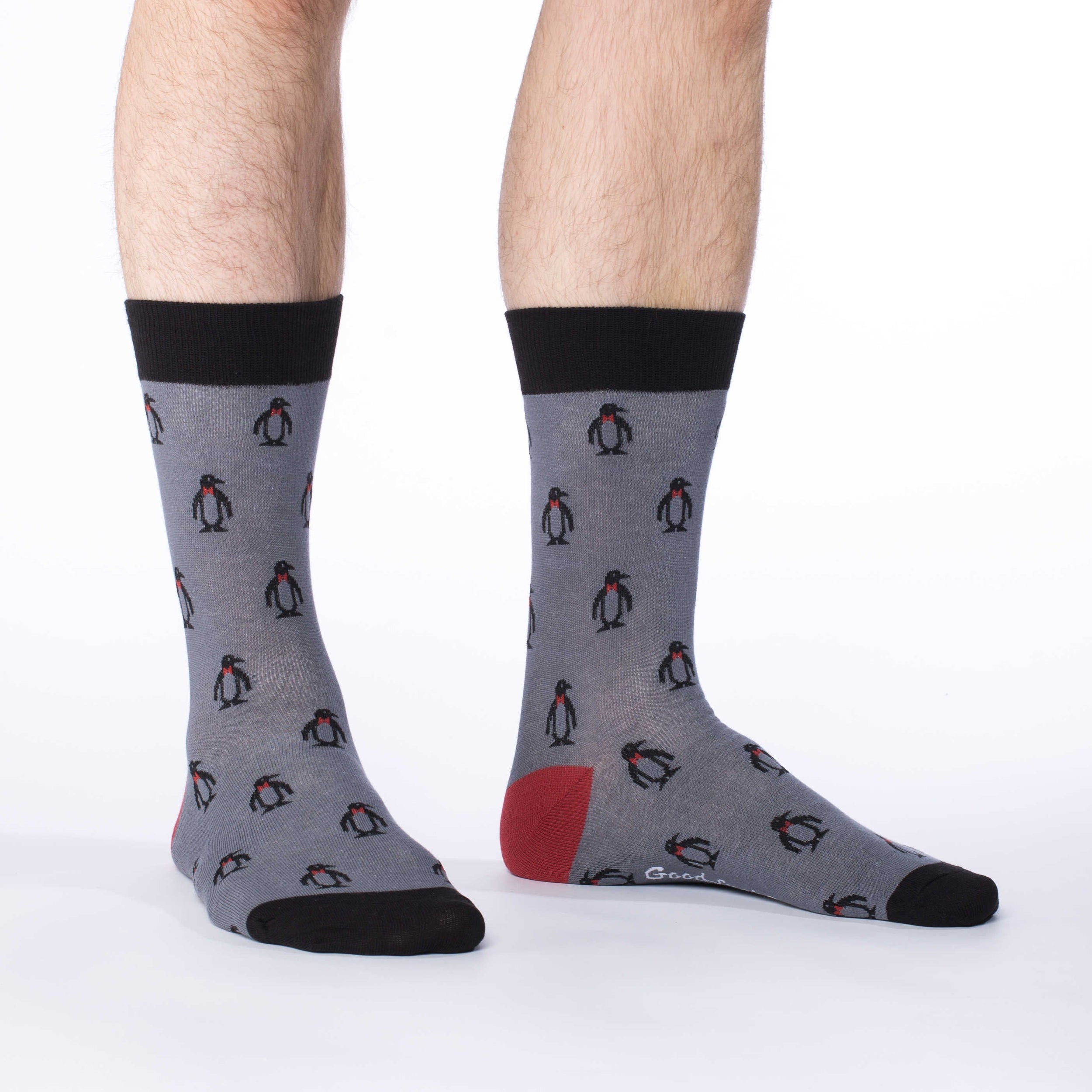 Men's Grey Penguin Socks