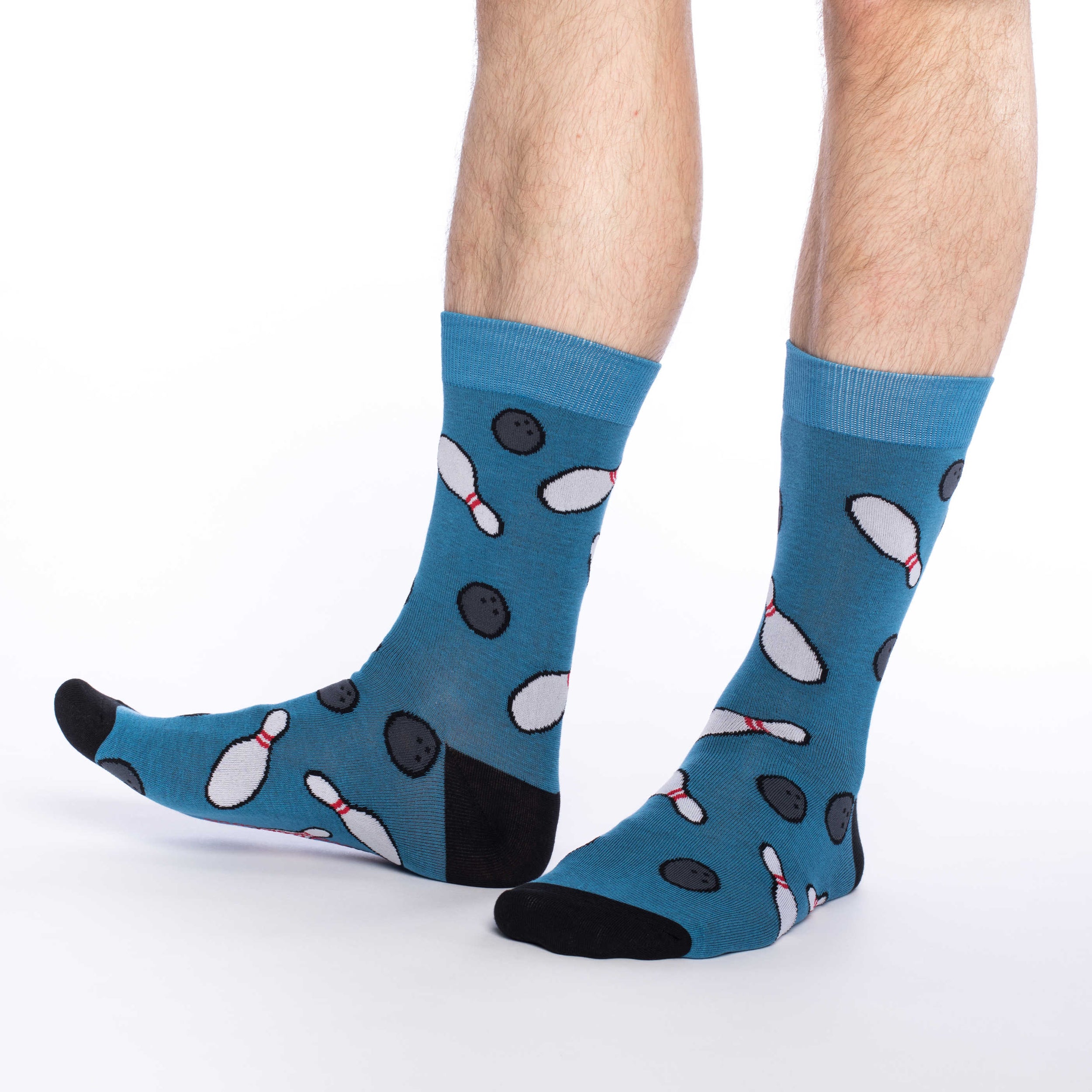 Men's Big & Tall Bowling, Blue Socks
