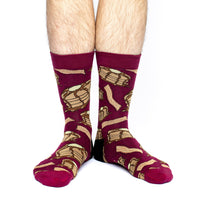 Men's Big & Tall Pancakes with Bacon Socks