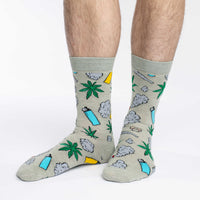 Men's Big & Tall Stoned Marijuana Socks