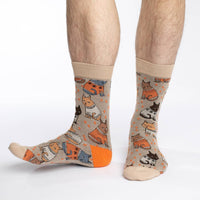 Men's Big & Tall Sweater Cats Socks
