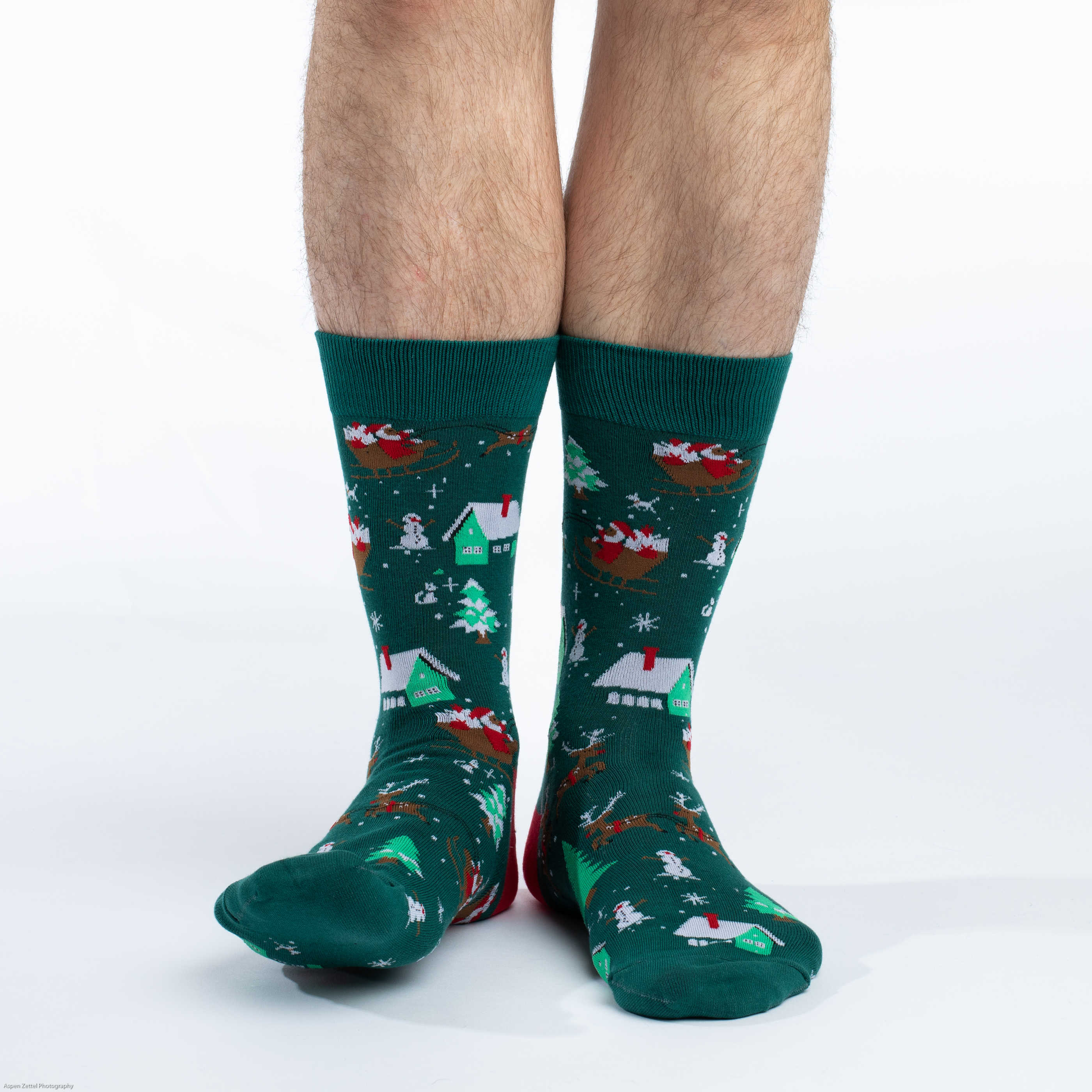 Men's Santa on a Sled Socks