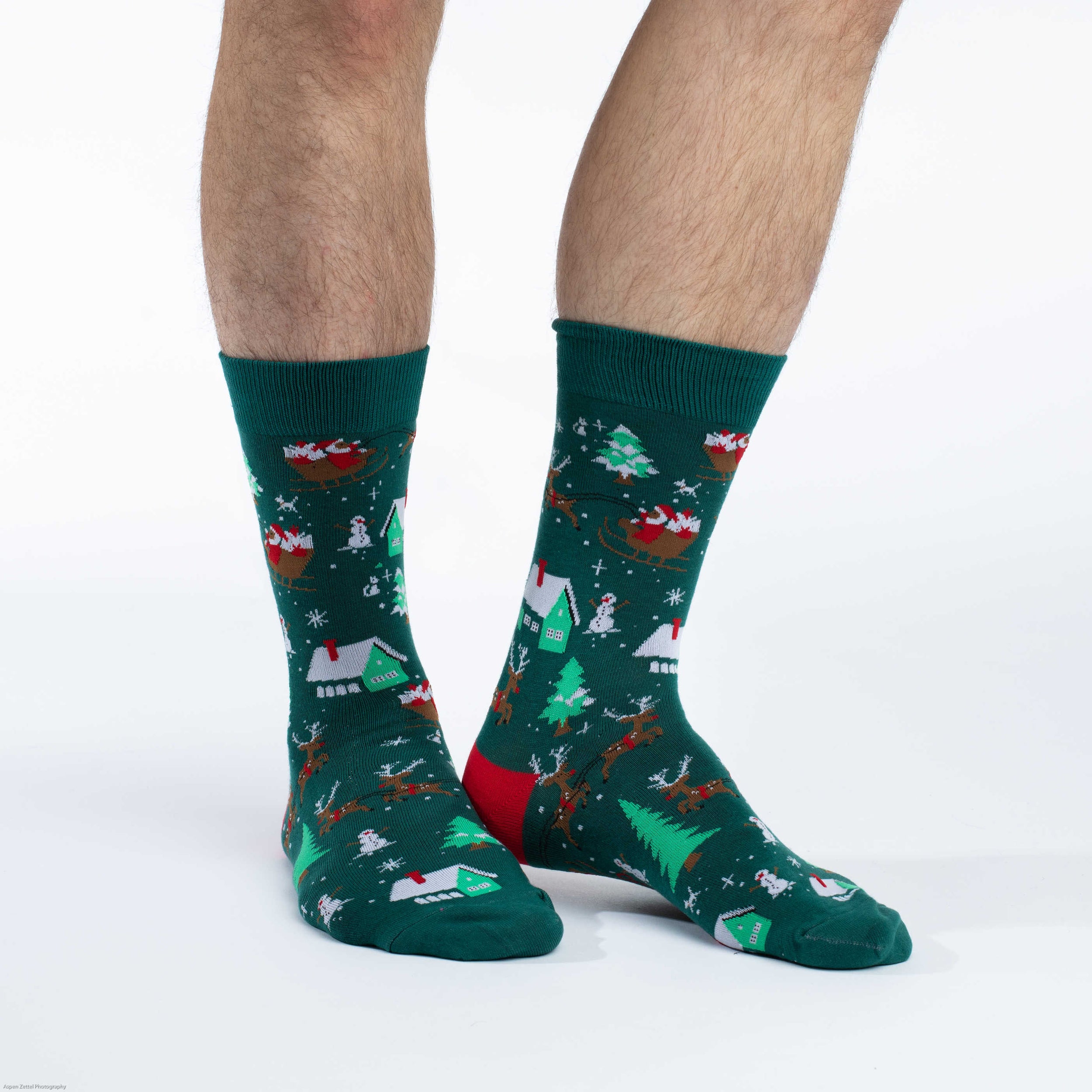 Men's Santa on a Sled Socks