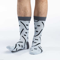 Men's Hockey Sticks and Pucks Socks