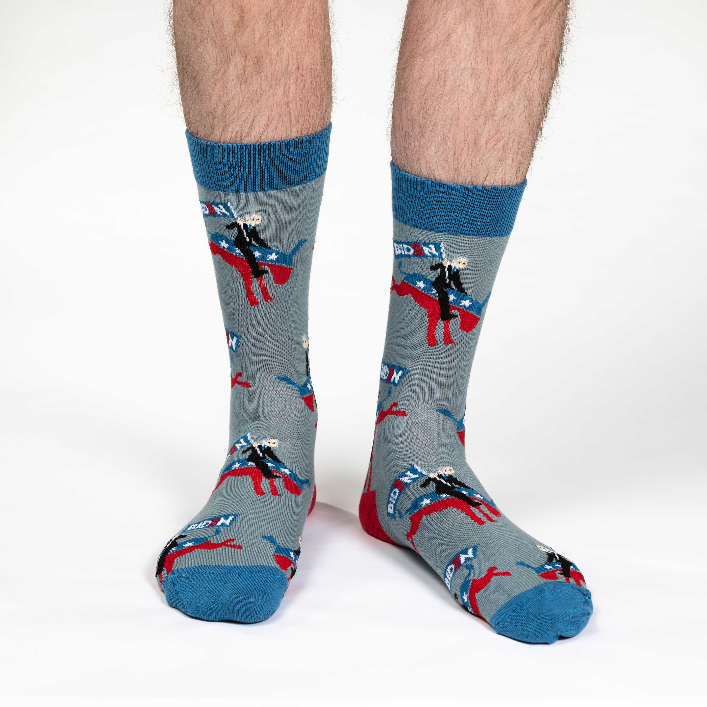 Men's Joe Biden Riding Donkey Socks