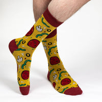Men's Big & Tall Pizza Toppings Socks