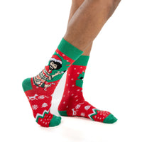 Men's Bob Ross Christmas Socks