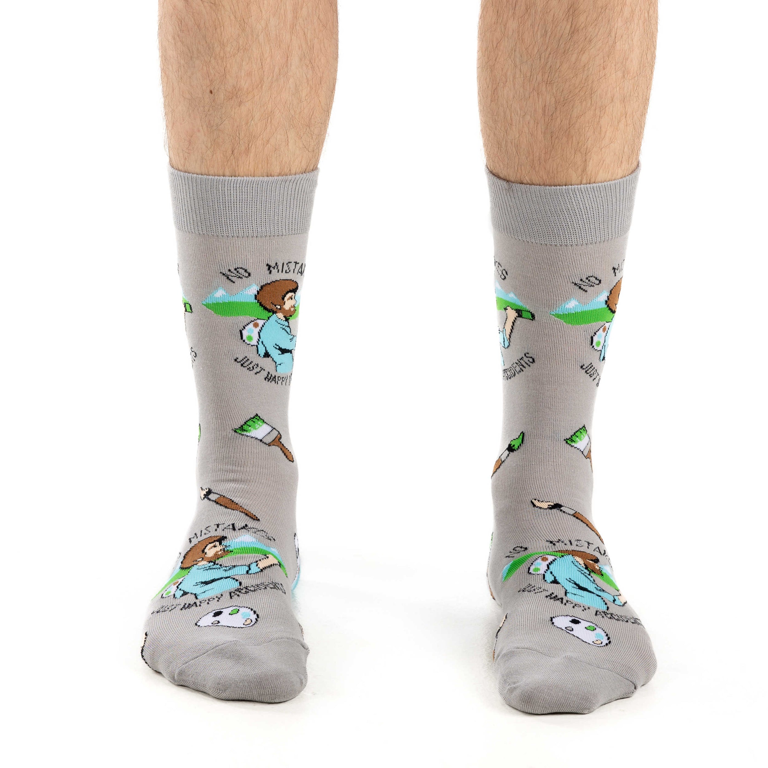 Men's Bob Ross Happy Accident Socks
