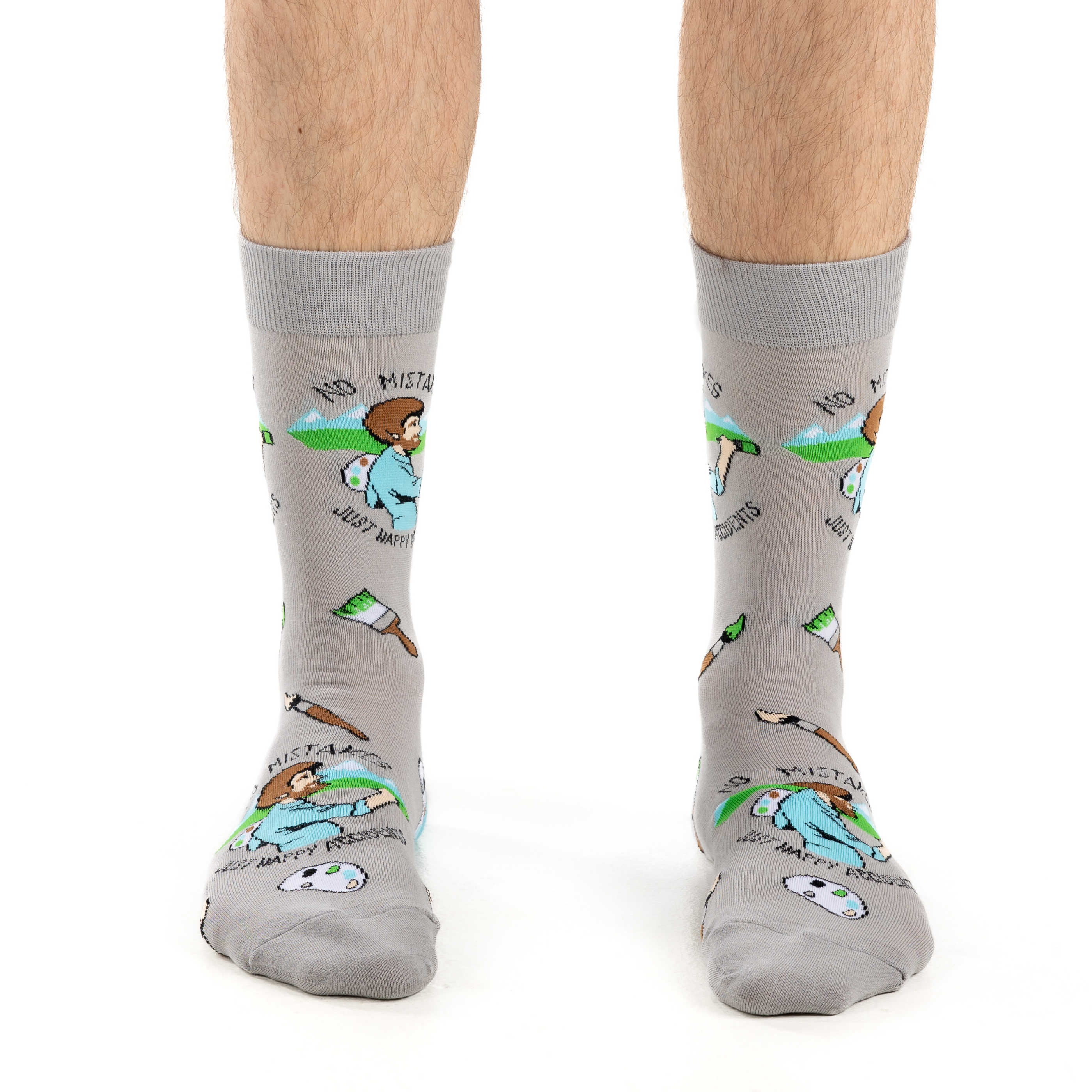Men's Bob Ross Happy Accident Socks